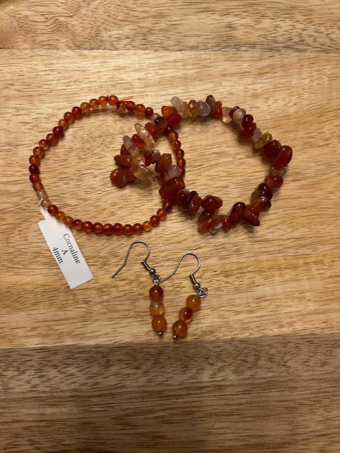 Boucle d'oreille Cornaline