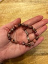 Bracelet Rhodonite pierres roulées