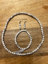Boucle d'oreille Howlite