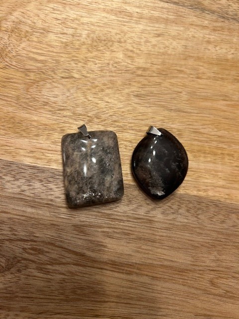 Pendentif Pierre de Lune Noire 