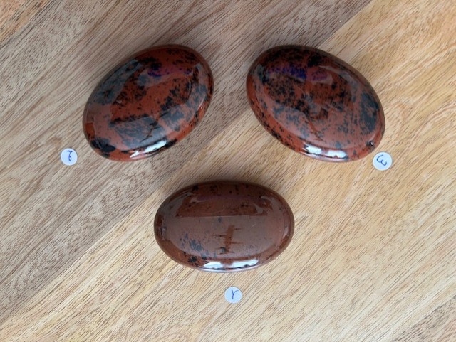 Galet Obsidienne acajou