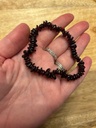Bracelet baroque Grenat