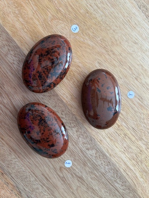 Galet Obsidienne acajou