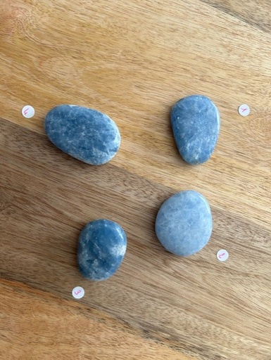 Pierre plate Calcite bleue