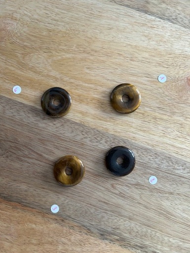 Pendentif Donuts Œil de tigre