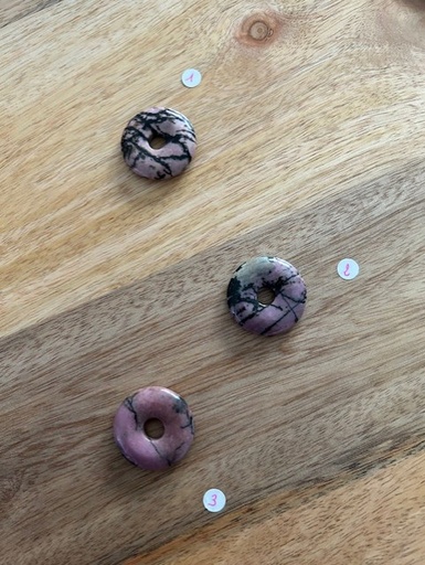 Pendentif Donuts Rhodonite
