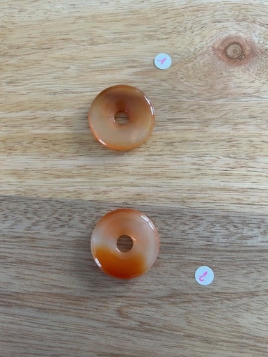 Pendentif Donuts Cornaline