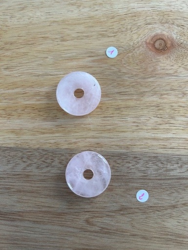Pendentif Donuts Quartz rose