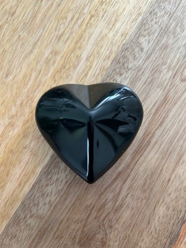 Galet cœur Obsidienne Oeil Céleste