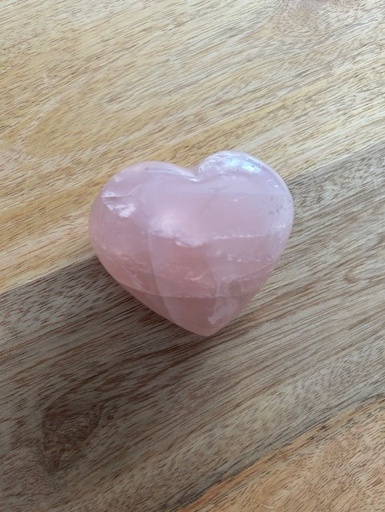 Galet Cœur Quartz Rose