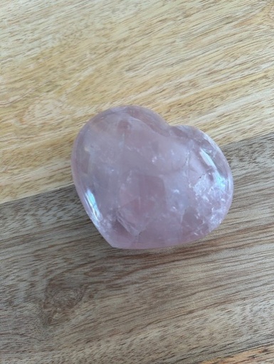Galet Cœur Quartz Rose