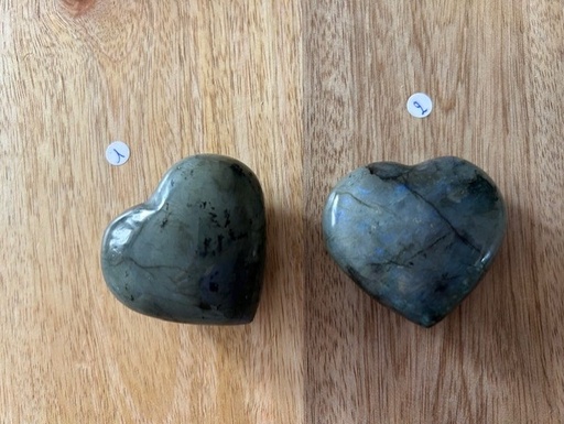 Galet cœur Labradorite