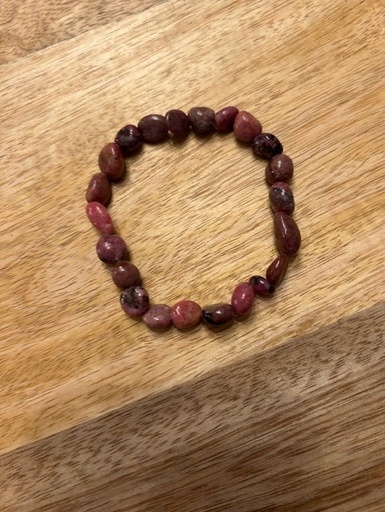 Bracelet Rhodonite pierres roulées
